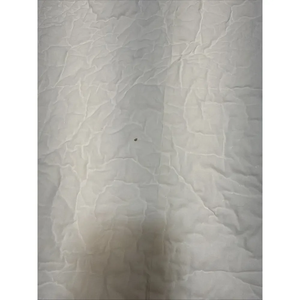 Yves Delorme Twin Size Pink Floral Eglantine Scallop‎ Quilt Coverlet Sham Cotton